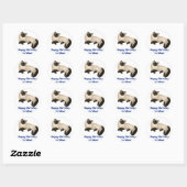 Sticker pour chats siamois personnalisable (Feuille)