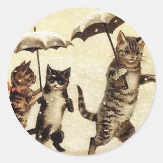 Sticker pour chats Vintages Louis Wain (Devant)