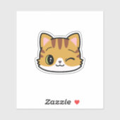 Sticker pour chatte Winkin' (Feuille)