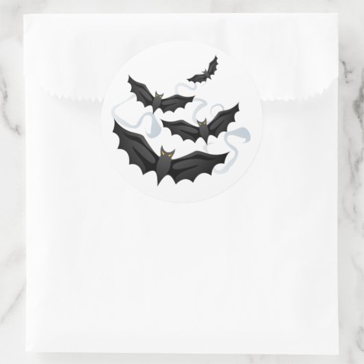 Sticker pour chauve-souris d'Halloween (Sac)