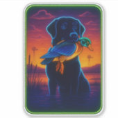 Sticker pour chien de chasse néon (Devant)