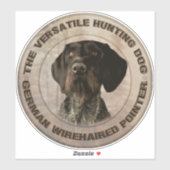 Sticker pour chien de chasse polyvalent (Feuille)