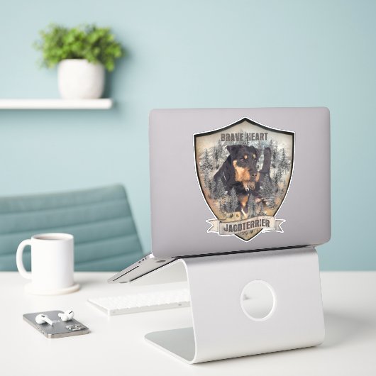 Sticker pour chien de chasse polyvalent (Ordinateur portable sur le bureau)