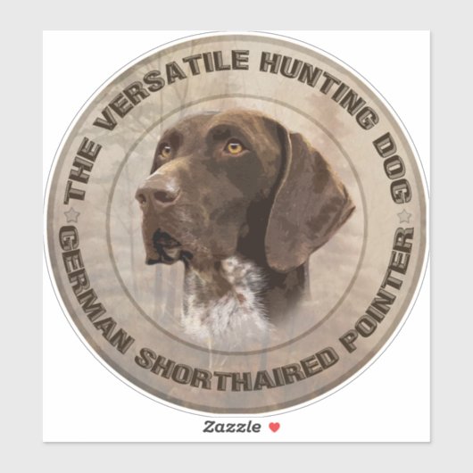 Sticker pour chien de chasse polyvalent (Feuille)