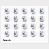 Sticker pour chien de dessin mignon et animal de c (Feuille)
