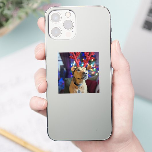sticker pour chien de Noël (Téléphone)
