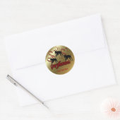 Sticker Pour Chien Greyhounds Et Red Hearts (Enveloppe)