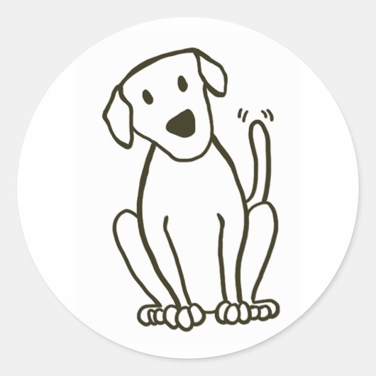 Sticker pour chien - Labrador Love (Devant)