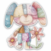 Sticker pour chien mignon Patchwork (Devant)