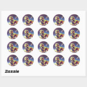 Sticker pour chien spatial (Feuille)
