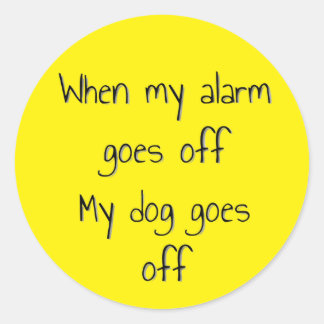 Sticker pour chiens et alarmes
