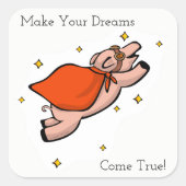 Sticker pour cochon volant Dreams (Devant)