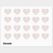 Sticker pour coeur haut et loin (Feuille)