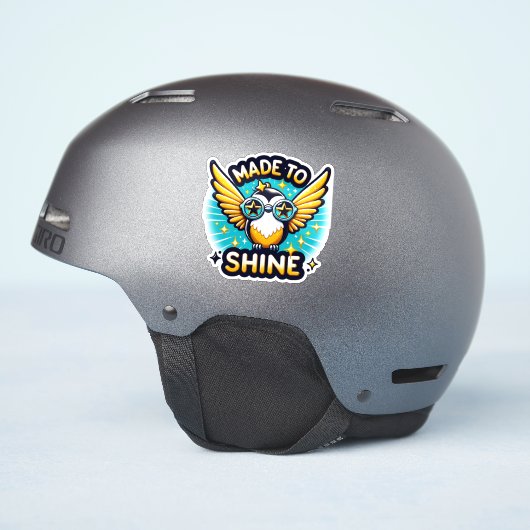 Sticker pour colibri motivationnel (Côté casque)