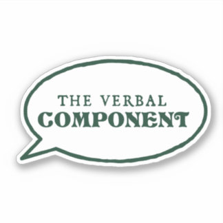 Sticker pour composants verbaux