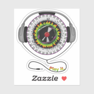 Sticker pour contour de la musique de vie