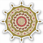 Sticker pour contours or Imaginaire Mehndi (Devant)