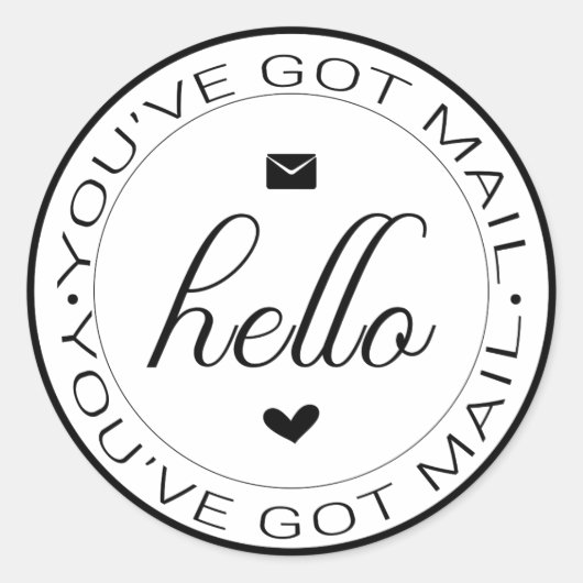 Sticker pour courrier reçu classique (Devant)