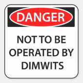 Sticker pour danger comique (Devant)