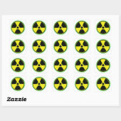 Sticker pour danger nucléaire (Feuille)