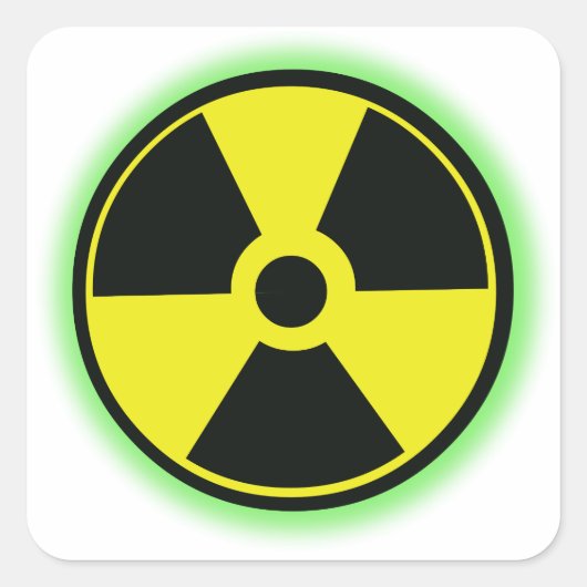 Sticker pour danger nucléaire (Devant)