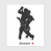 Sticker pour danseurs de tango (Feuille)
