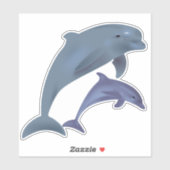 Sticker pour dauphins de verdure (Feuille)