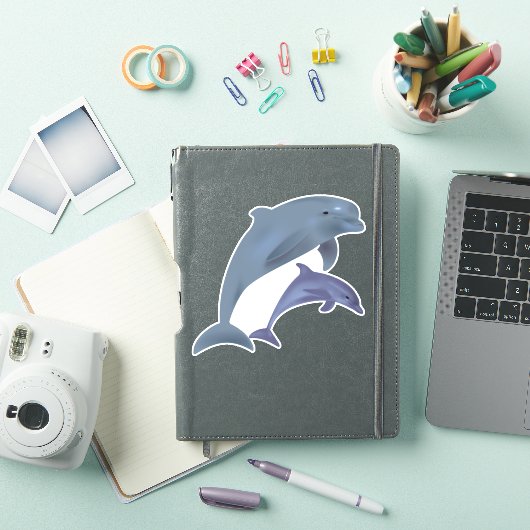 Sticker pour dauphins de verdure (Couverture iPad)