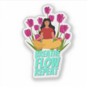 Sticker pour devis de yoga (Devant)