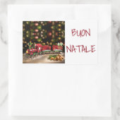 STICKER POUR DIRE **MERCI NOËL** "STYLE ITALIEN" (Sac)