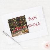 STICKER POUR DIRE **MERCI NOËL** "STYLE ITALIEN" (Enveloppe)