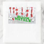 STICKER POUR DIRE **MERCI NOËL** "STYLE ITALIEN" (Sac)