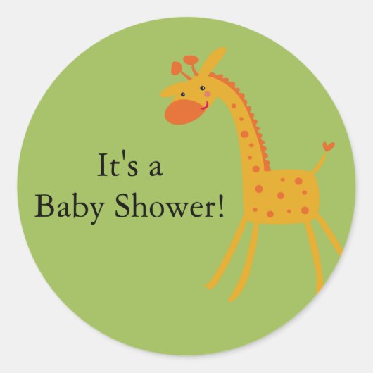 Sticker pour douche bébé Giraffe (Devant)