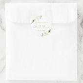 Sticker pour douche nuptiale rose or Floral (Sac)