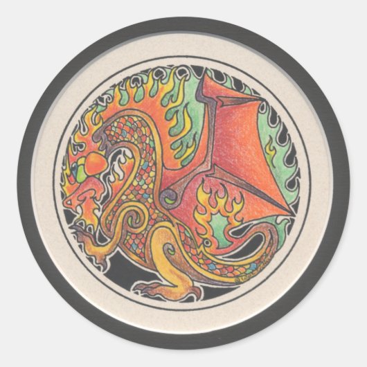 Sticker pour dragon de feu (Devant)