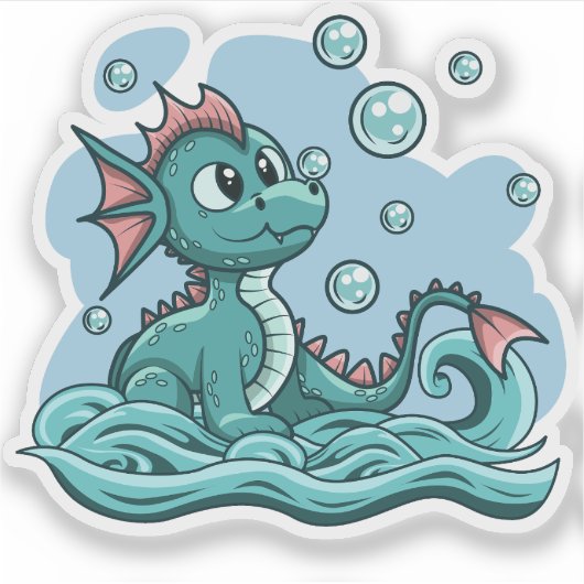 Sticker pour dragon d'eau (Devant)