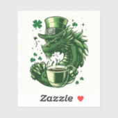 Sticker pour dragon St. Patrick's Day (Feuille)