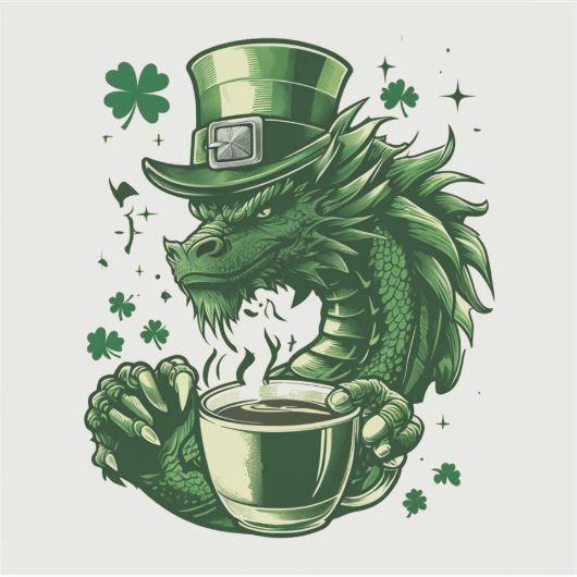 Sticker pour dragon St. Patrick's Day (Devant)