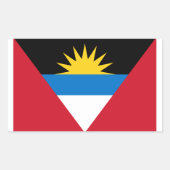 Sticker pour Drapeau Antigua-et-Barbuda (Devant)
