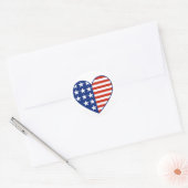 Sticker pour drapeau cardiaque aux États-Unis (Enveloppe)