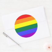 Sticker pour drapeau de la fierté arc-en-ciel (Enveloppe)