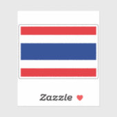 Sticker pour drapeau de l'État de Thaïlande (Feuille)