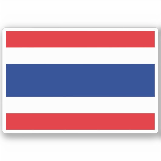 Sticker pour drapeau de l'État de Thaïlande (Devant)
