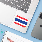 Sticker pour drapeau de l'État de Thaïlande (Ordinateur portable avec iPhone)