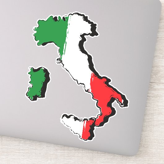 Sticker pour drapeau de pays Italie (Détail)