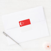 Sticker pour drapeau de Singapour (Enveloppe)