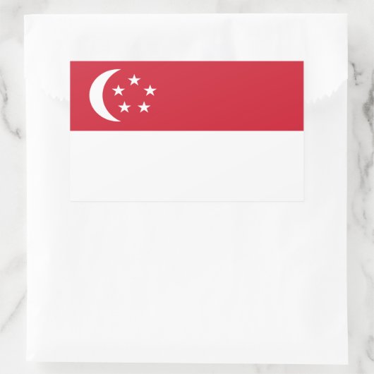Sticker pour drapeau de Singapour (Sac)