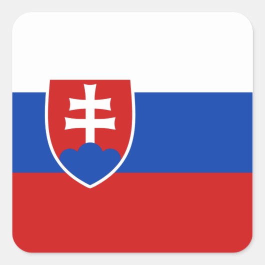 Sticker pour drapeau de Slovaquie (Devant)