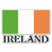 Sticker pour drapeau d'Irlande (Devant)