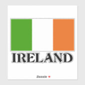 Sticker pour drapeau d'Irlande (Feuille)